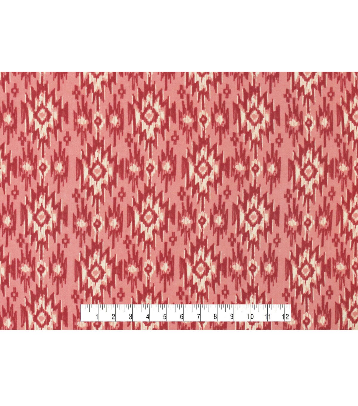 Red Aztec Allover Super Snuggle Flannel Fabric