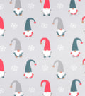 Simple Gnomes Blizzard Prints Fleece Fabric