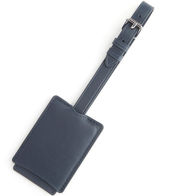 Retractable Leather Luggage Tag