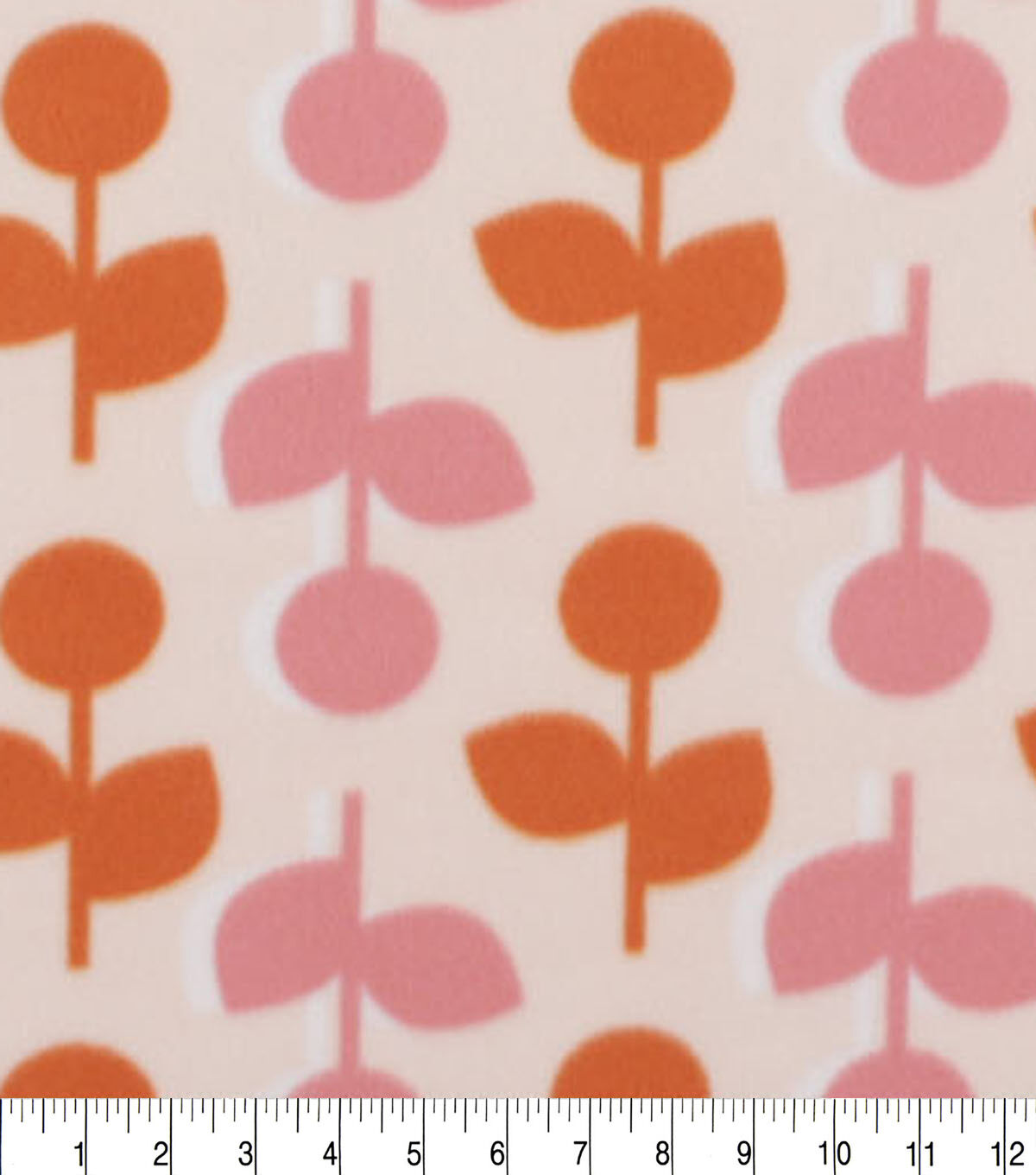 Ditsy Retro Floral Blizzard Fleece Fabric