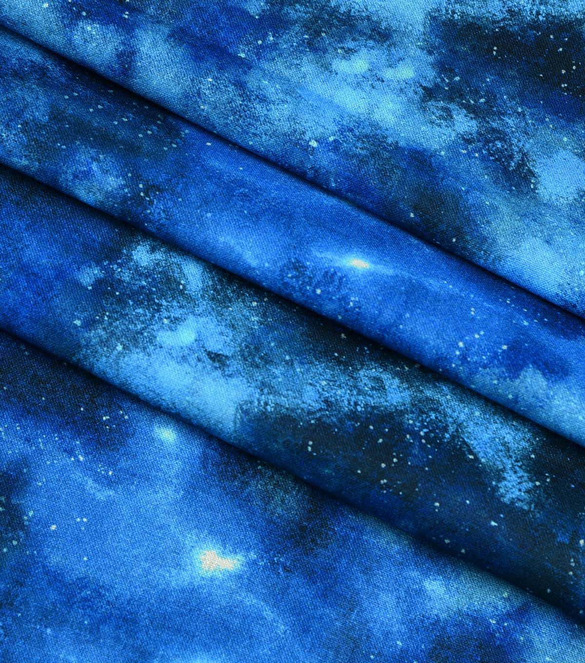 Light Blue Galactic Blender Quilt Cotton Fabric by Keepsake Calico