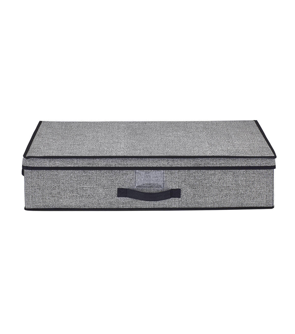 Simplify 28 x 16 Black Under the Bed Storage Box