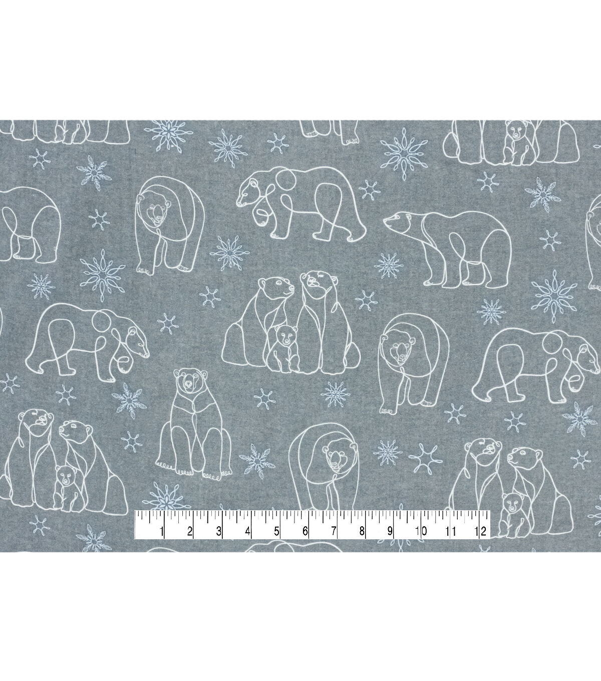 Bears Super Snuggle Flannel Fabric