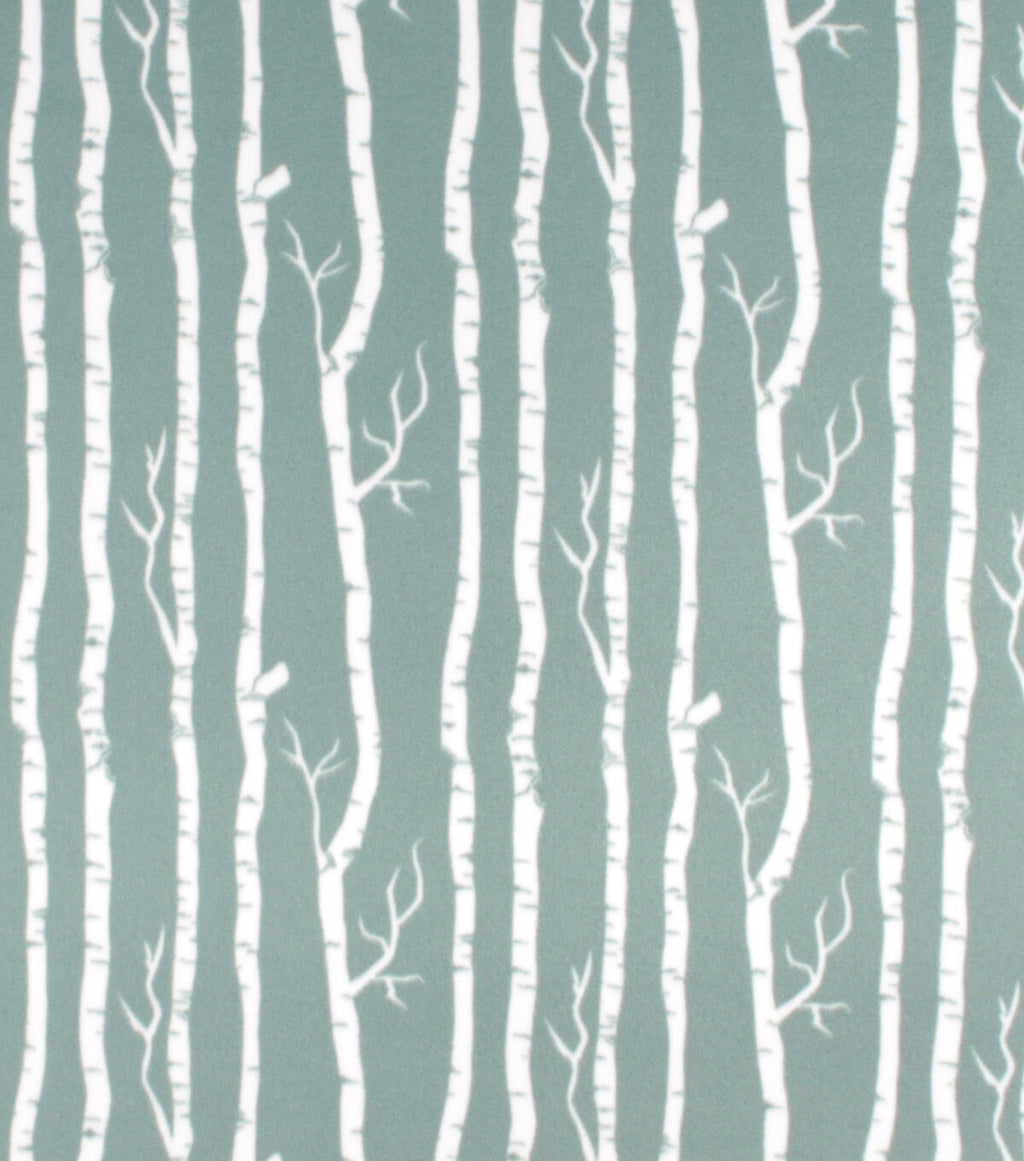 Birch Blizzard Prints Fleece Fabric