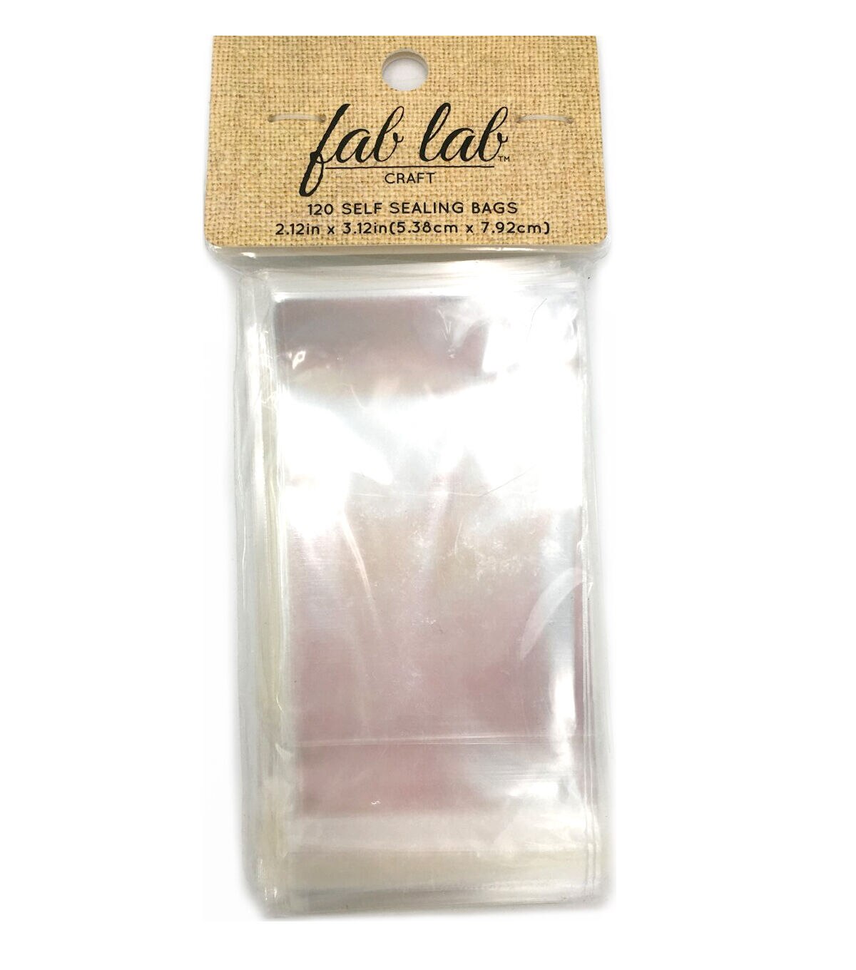 Fab Lab 2 x 3 Transparent Self Sealing Bags 120pc