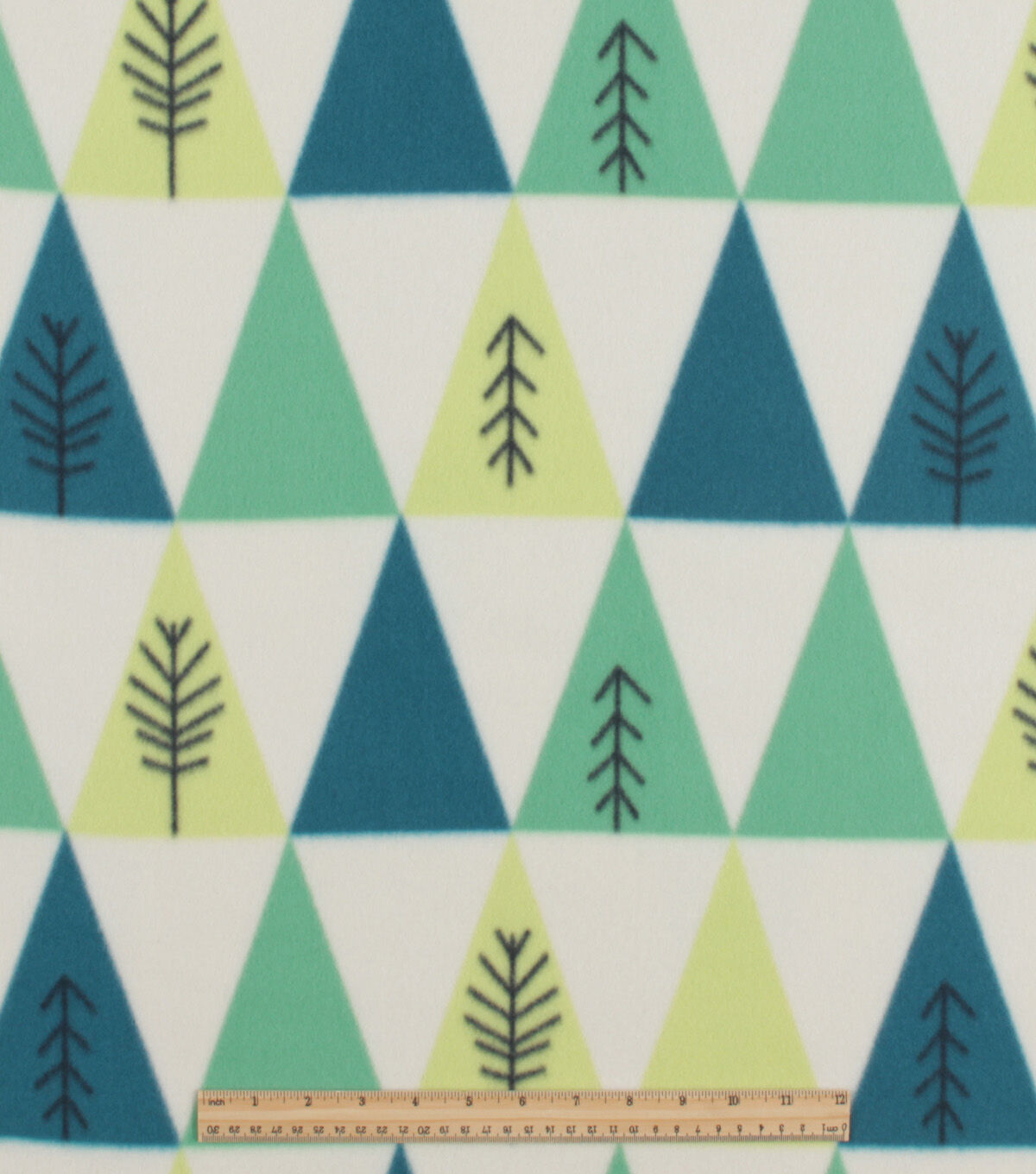 Wilderness Triangle Geo Blizzard Prints Fleece Fabric