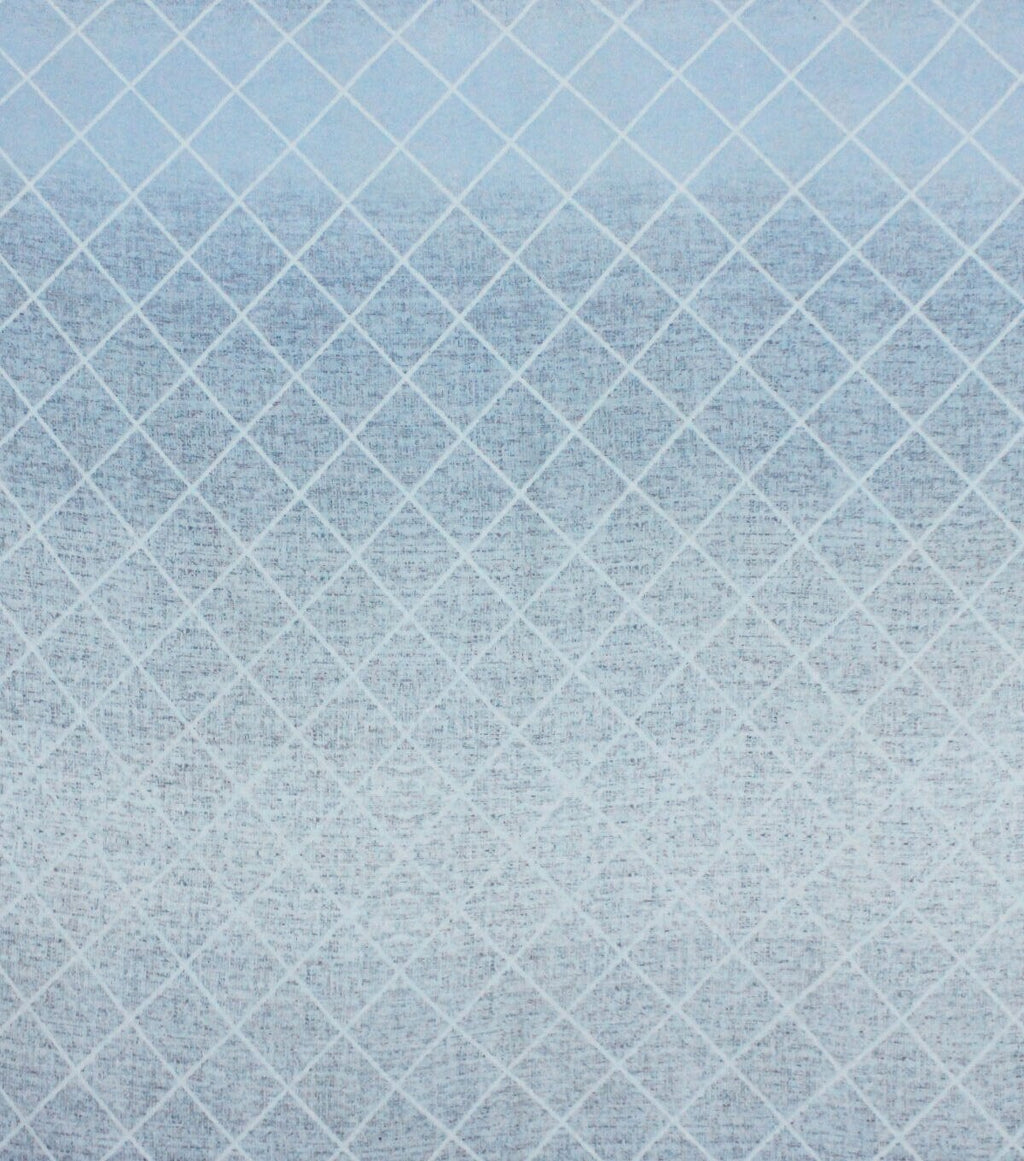 Grid Blue Super Snuggle Flannel Fabric