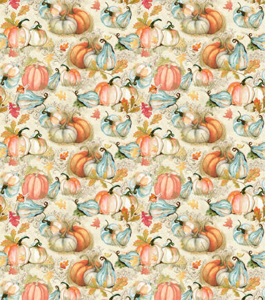 Springs Creative Pumpkins And Gourds Harvest Cotton Fabric