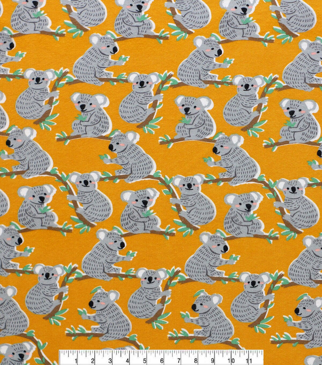 Kind Koala Super Snuggle Flannel Fabric