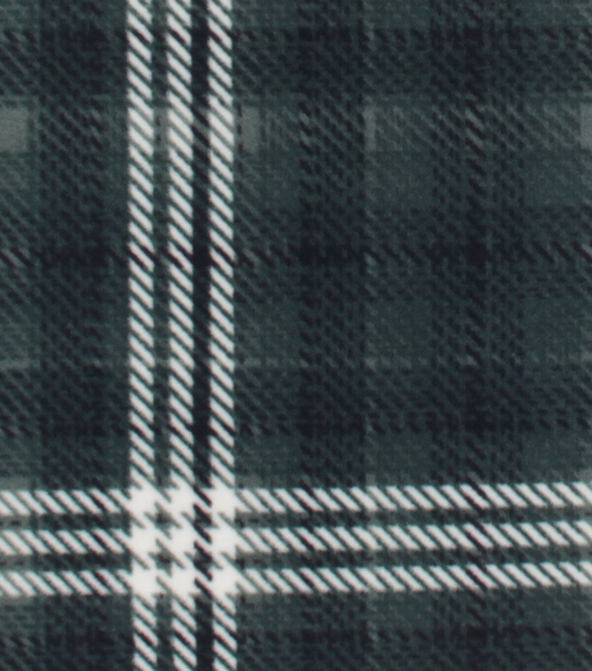 Green Sweater Plaid Anti Pill Fleece Fabric