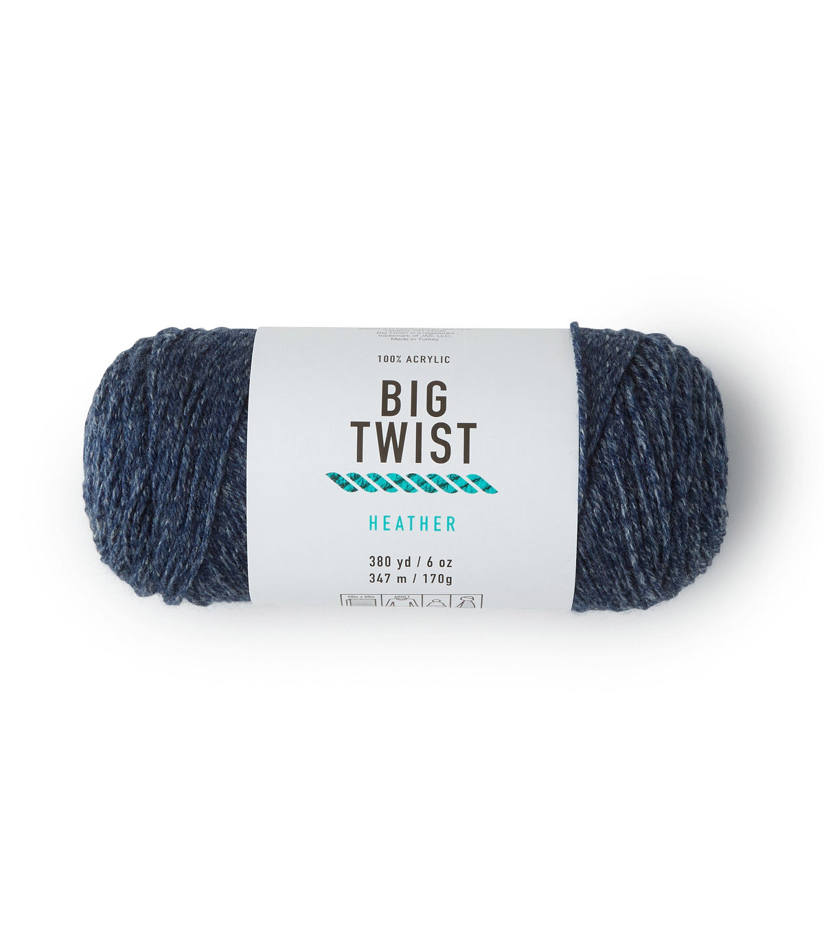 Heather 380yds Worsted Acrylic Yarn by Big Twist