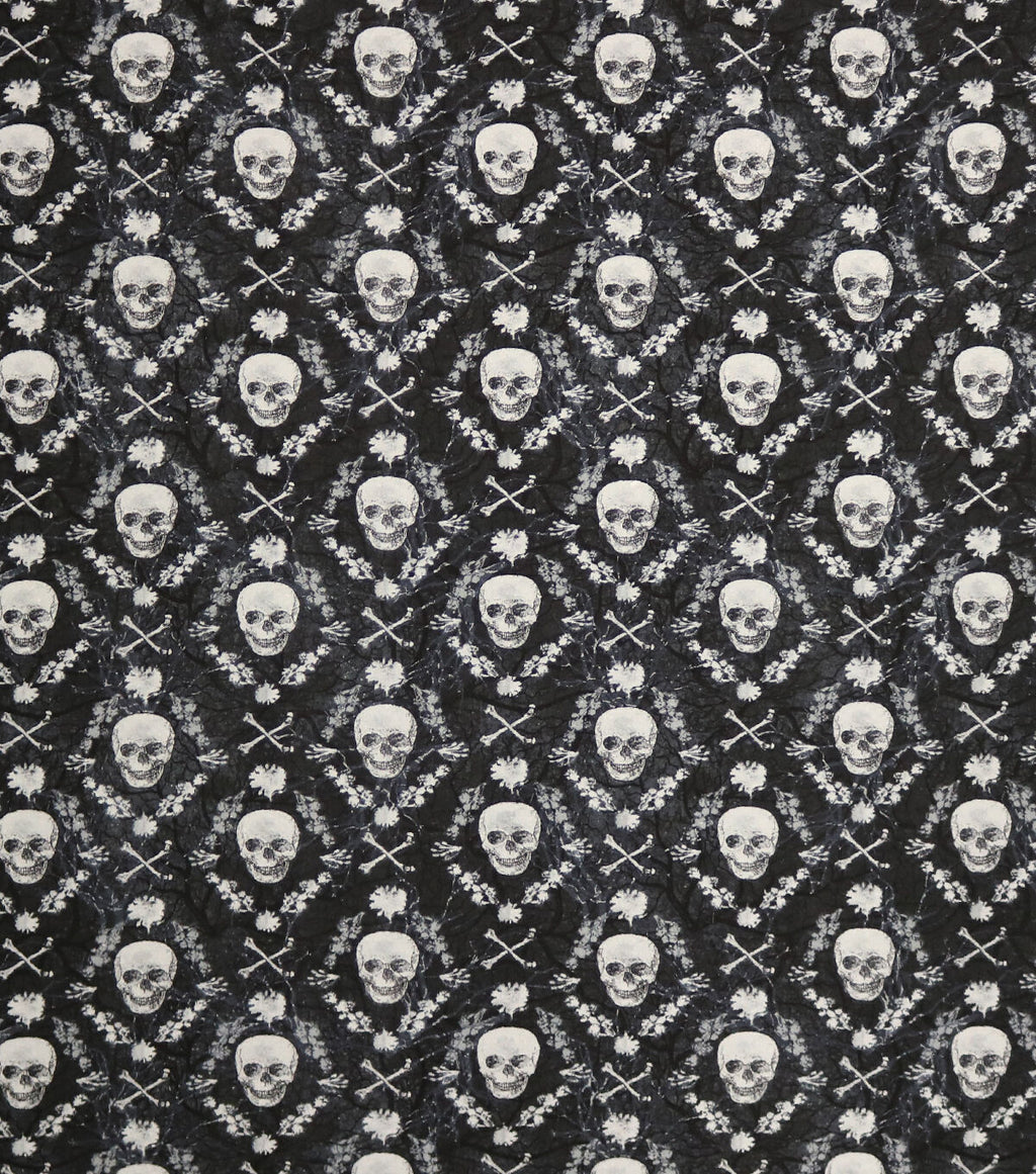 Skulls Halloween Super Snuggle Flannel Fabric