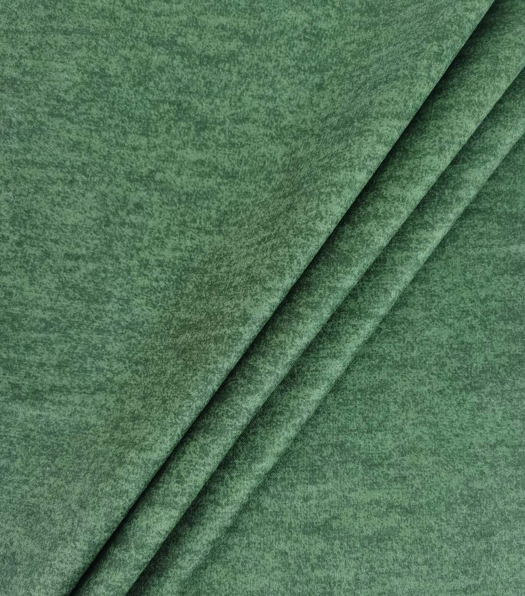 Green Heathered Luxe Flannel Fabric