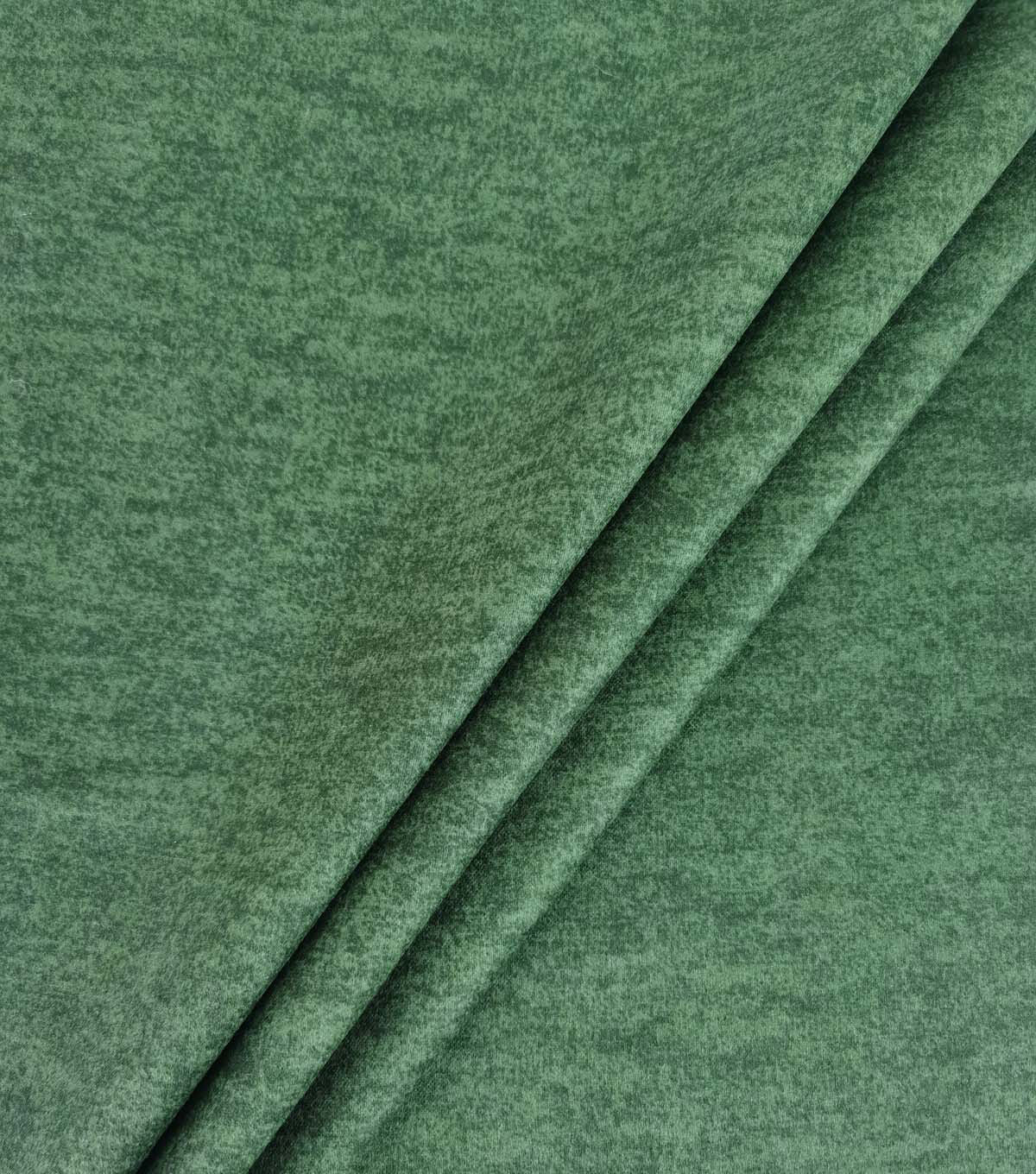Green Heathered Luxe Flannel Fabric