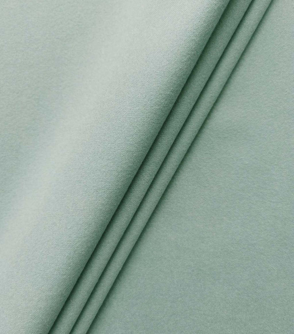 Heathered Blue Solid Luxe Flannel Fabric