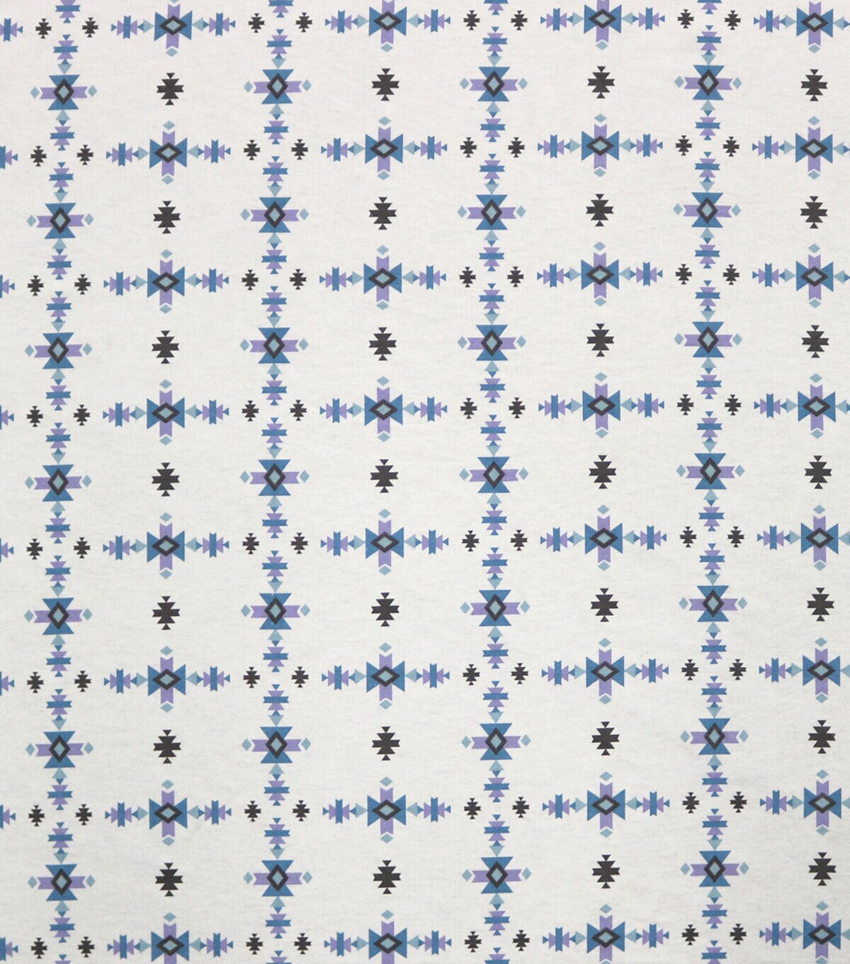 Small Blue Aztec Super Snuggle Flannel Fabric