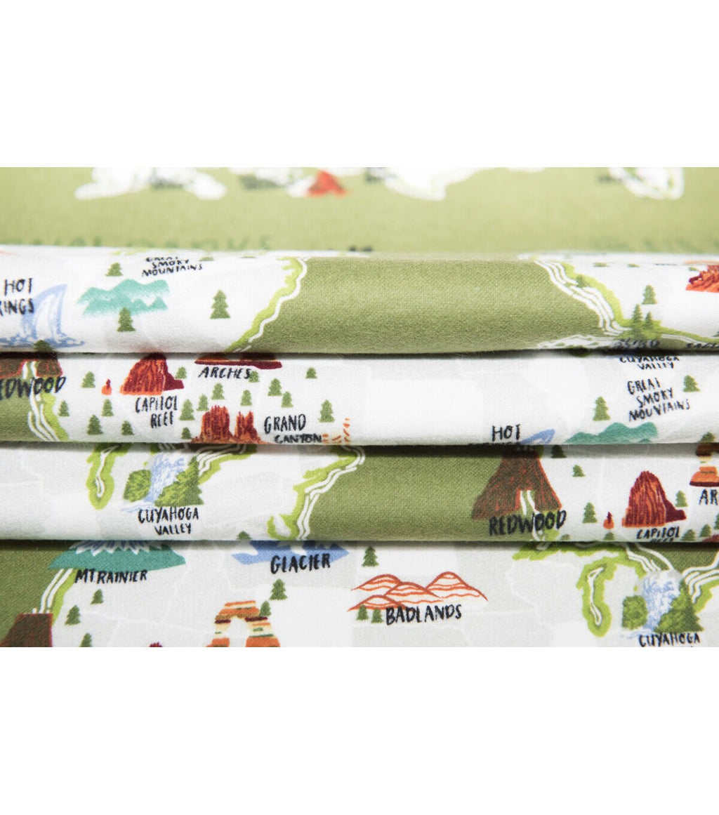 Super Snuggle National Parks Flannel Fabric