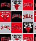 Chicago Bulls Fleece Fabric Block