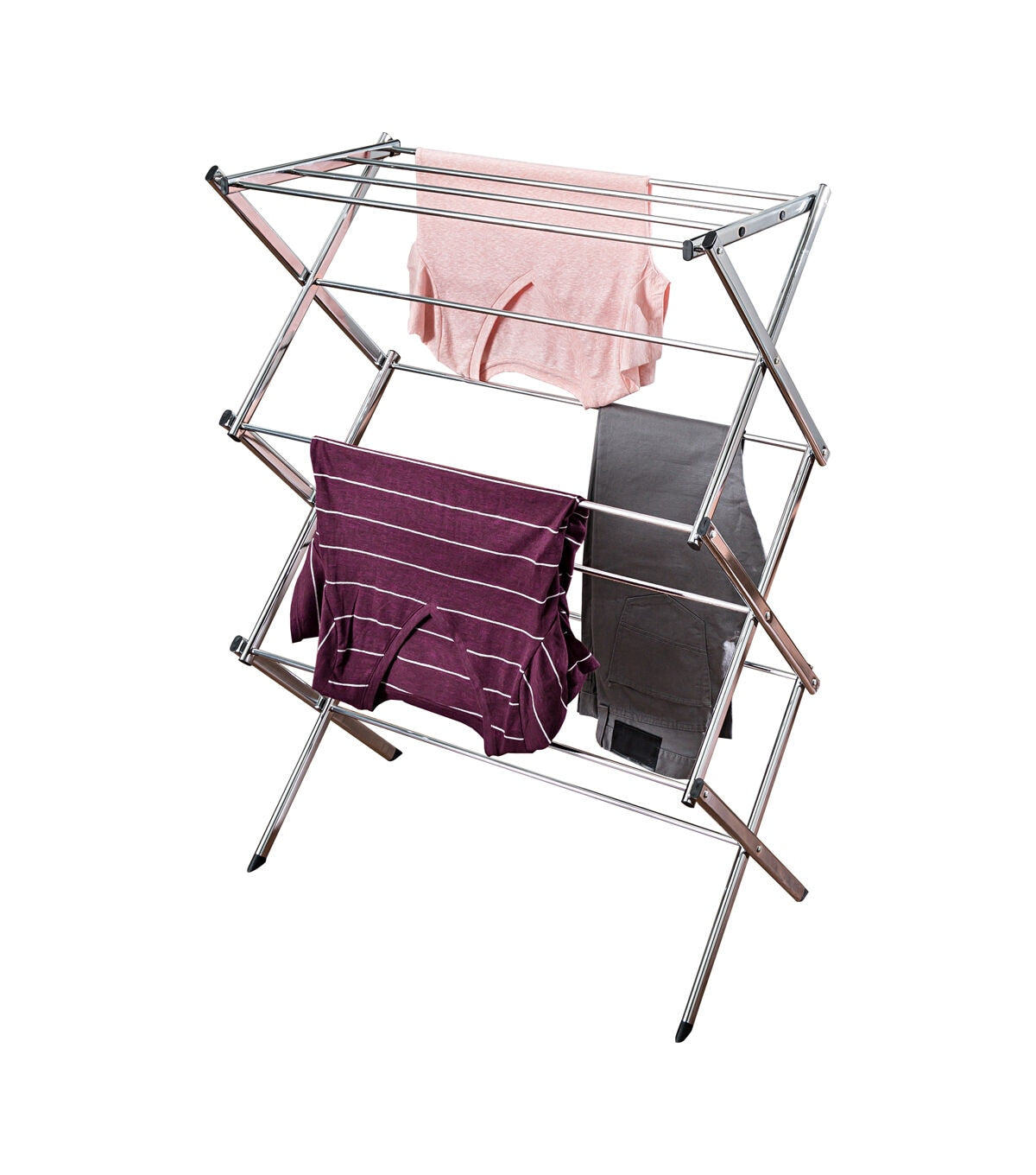 Honey Can Do 29.5 x 41.5 Chrome Commercial Folding Drying Rack