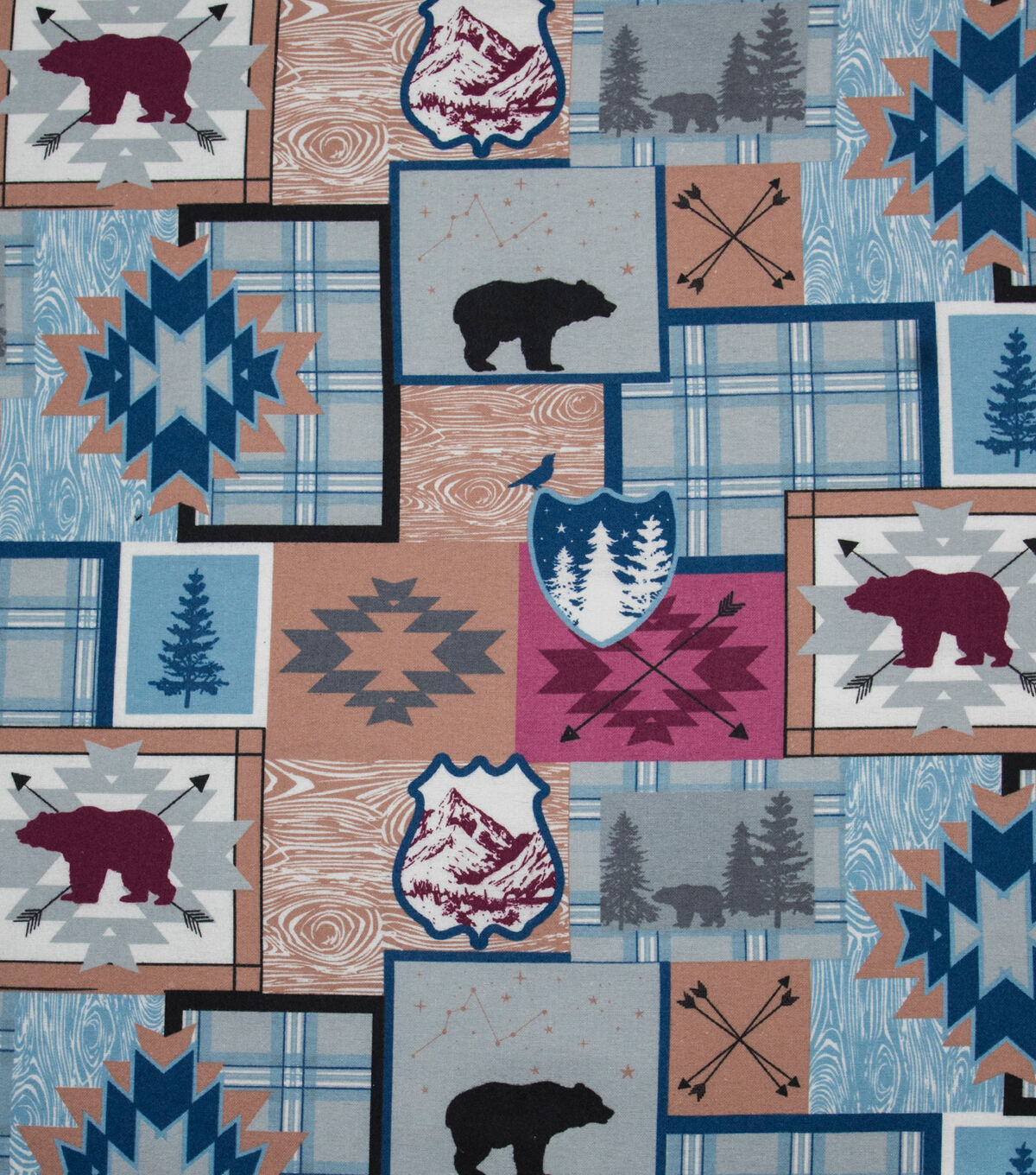 Wilderness Patch Super Snuggle Flannel Fabric