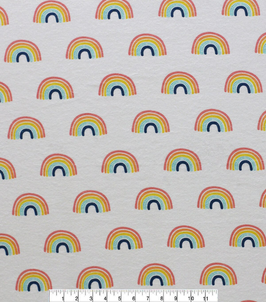 POP! Rainbow Super Snuggle Flannel Fabric