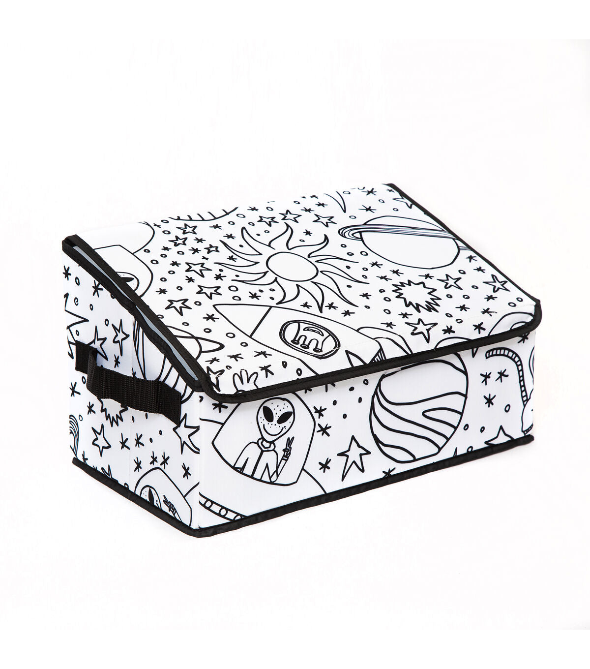 14 x 8 Outer Space Children’s Color In Storage Cube With Lid