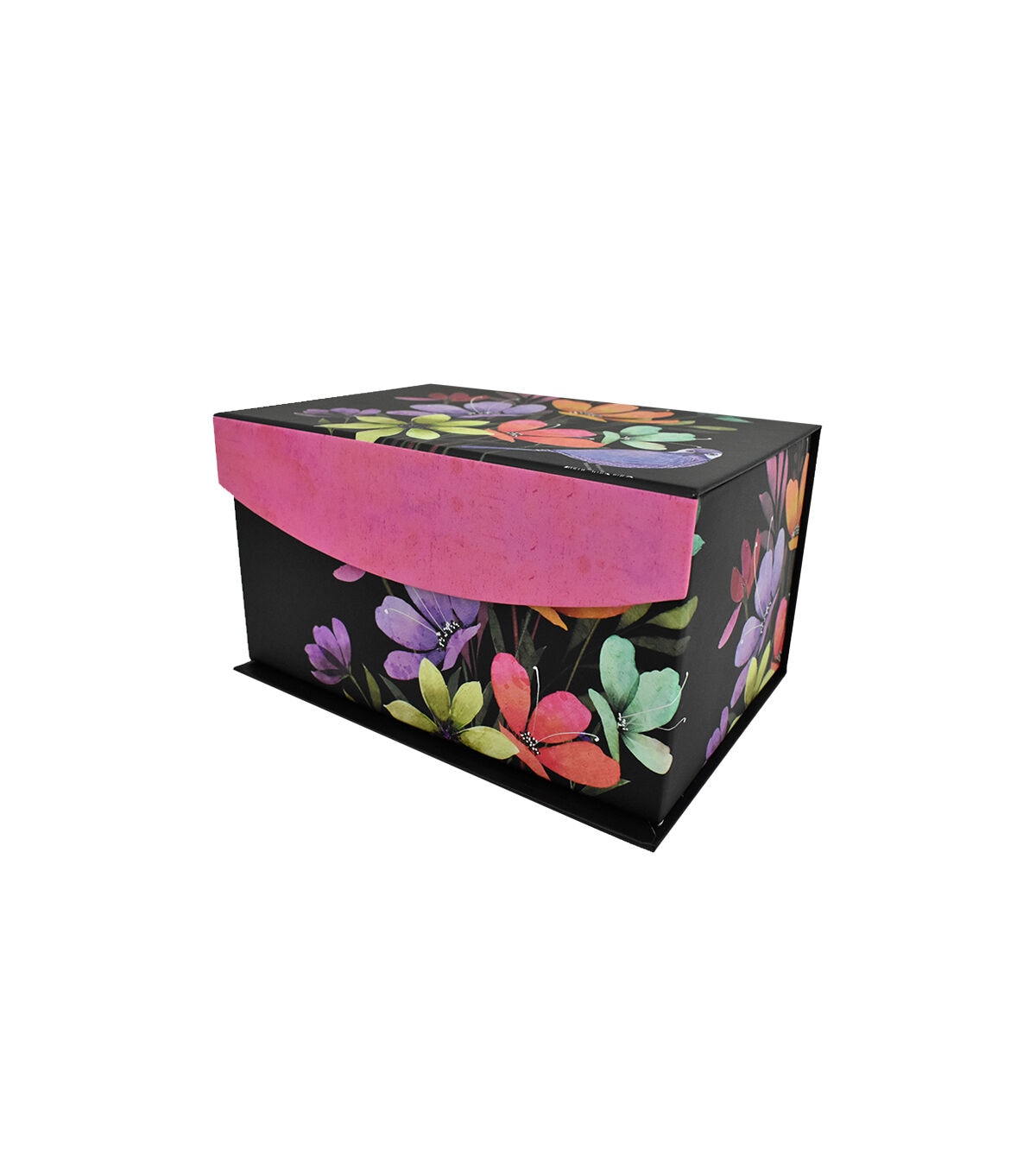 8 Blooms & Damask Fliptop Box by Hudson 43
