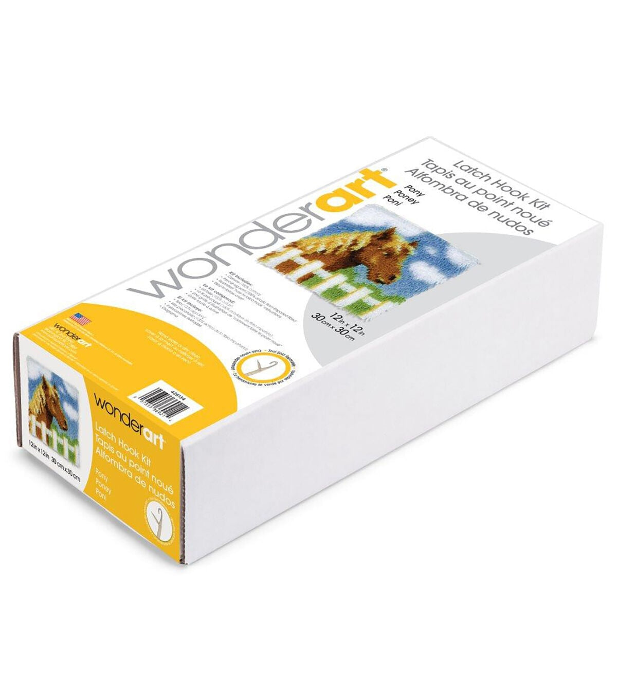 Wonderart Latch Hook Kit 12X12 Pony