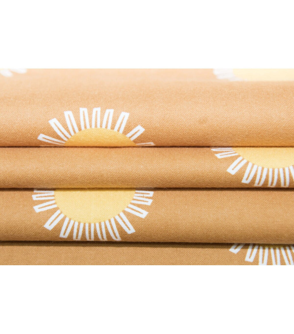 Super Snuggle Tossed Suns Flannel Fabric