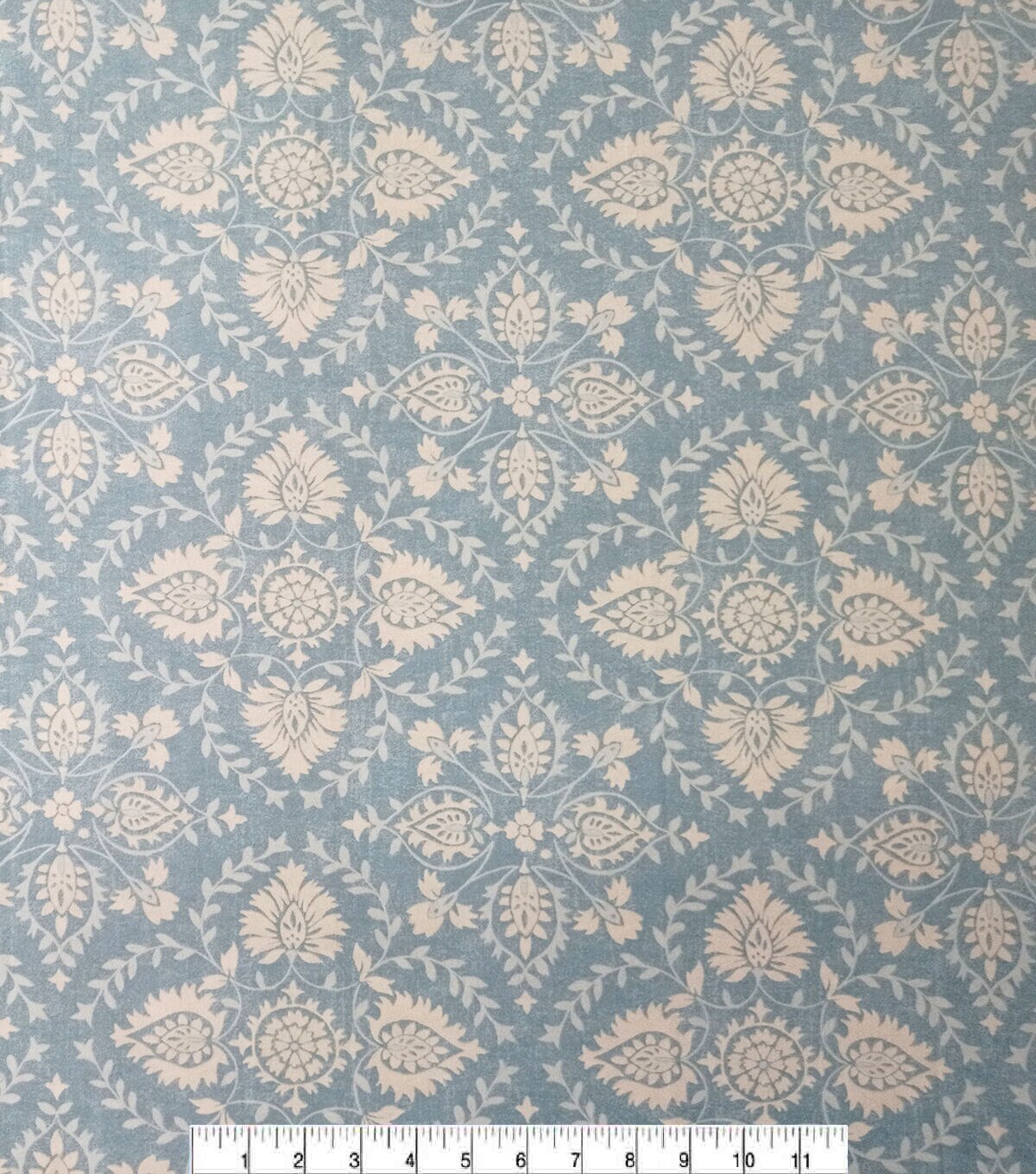 Blue Damask Super Snuggle Flannel Fabric