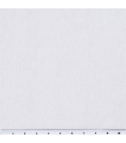 Dots on White Quilt Cotton Fabric by Keepsake Calico