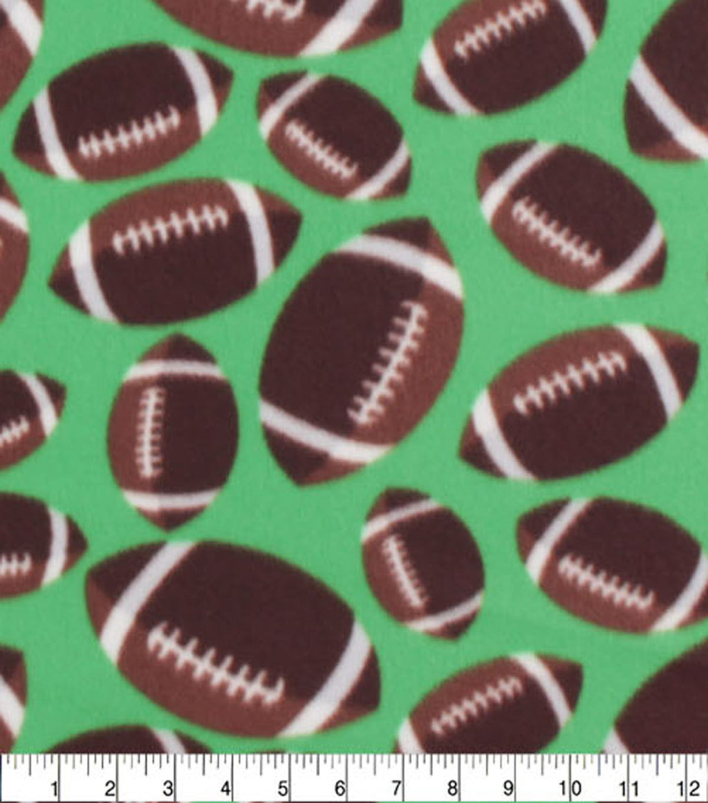 Football Blizzard Fleece Fabric