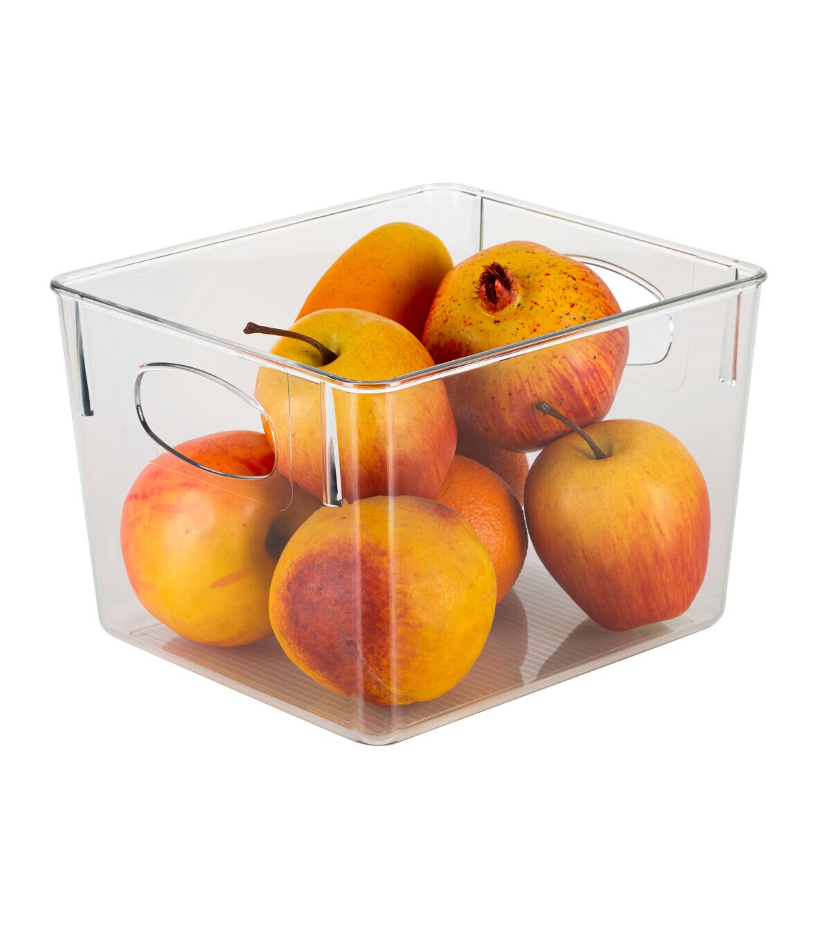 Simplify 8.5 Clear Horizontal Organizer With Cutout Handles