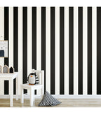 RoomMates Wallpaper Black Awning Stripe
