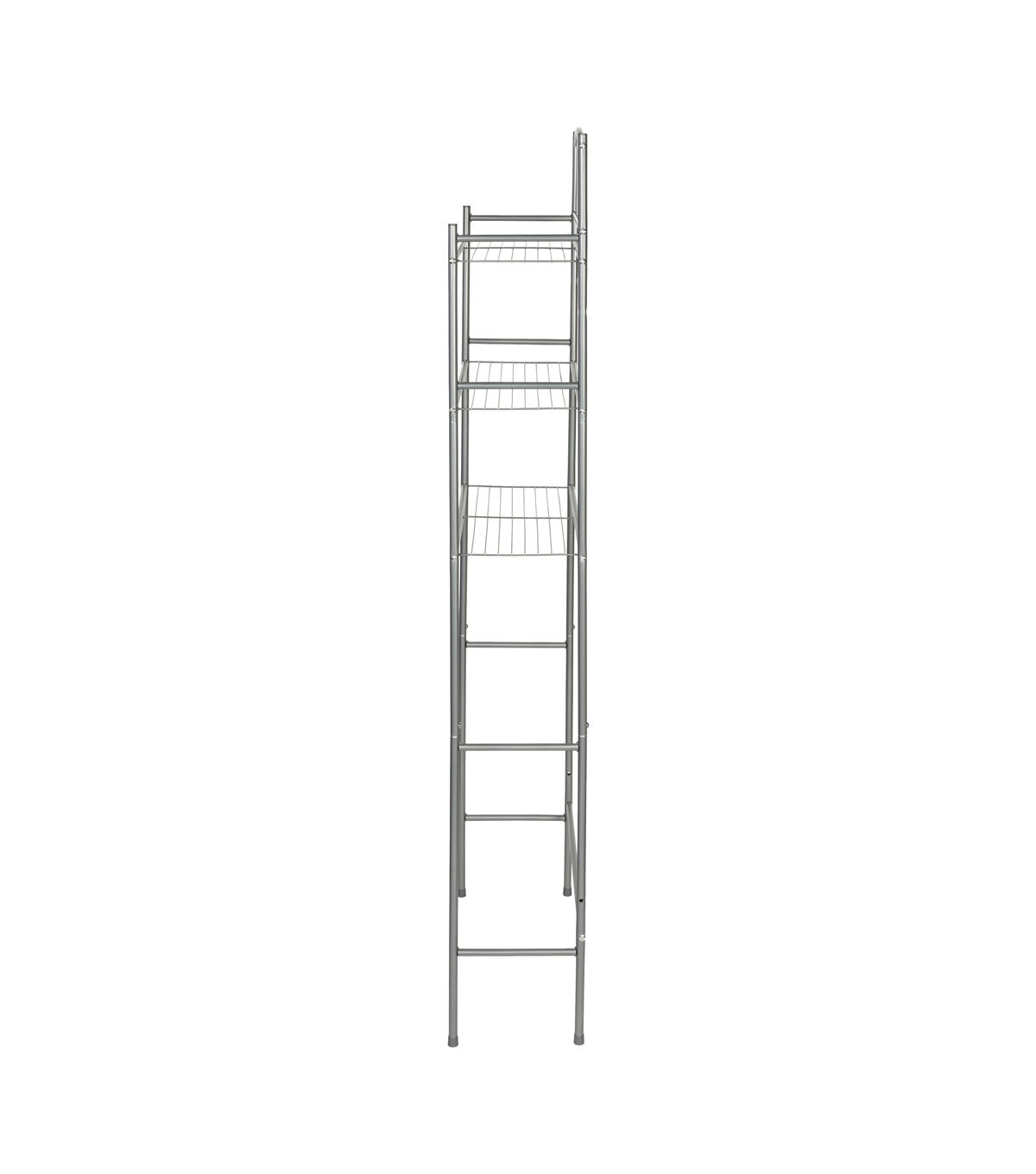 Honey Can Do 23 x 65 Satin Nickel 3 Tier Over The Toilet Space Saver