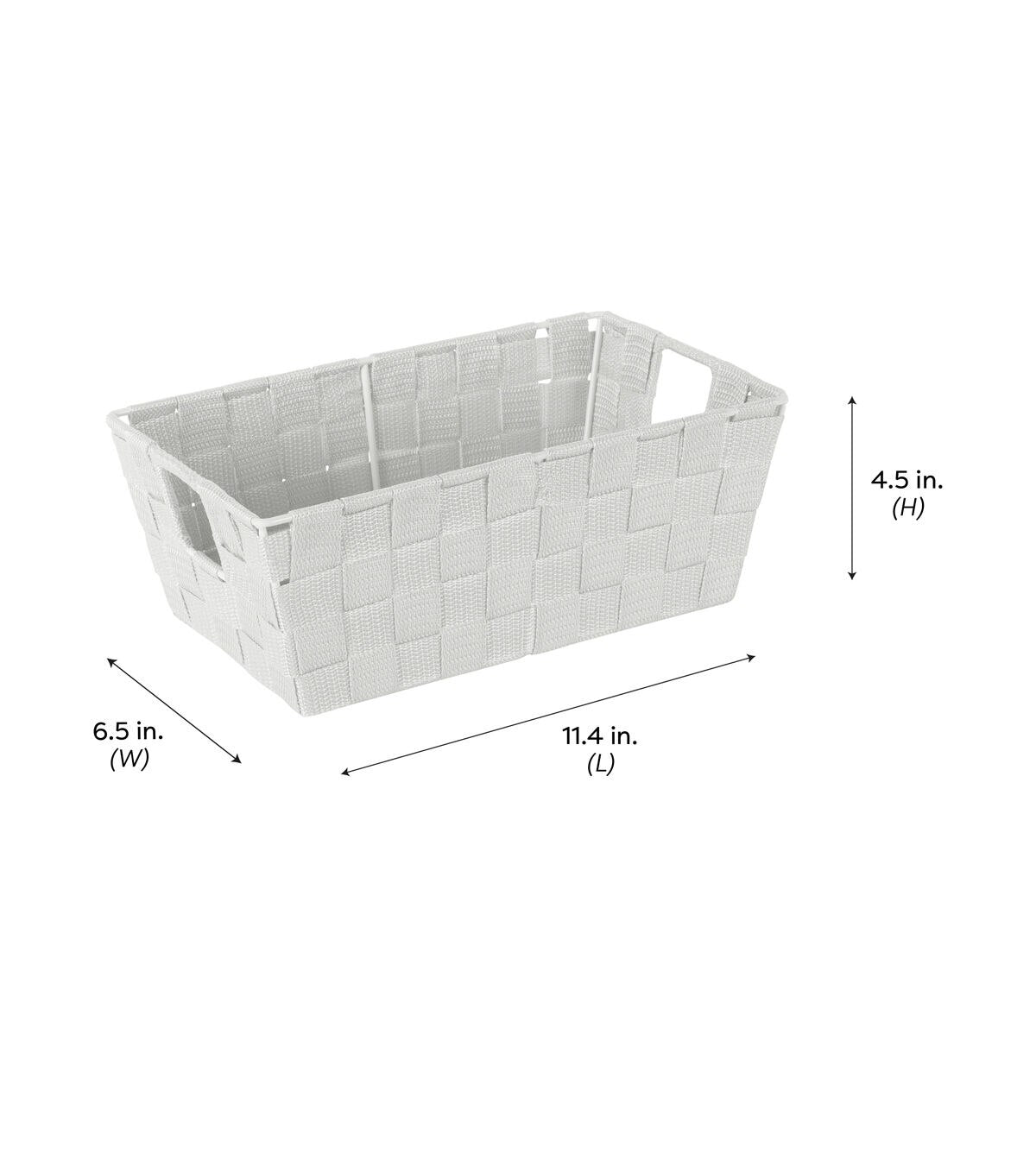Simplify 6.5 x 11 Woven Storage Shelf Bin