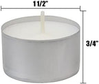 Stonebriar Unscented Long Burning White Tealight Candles, Bulk Pack, 6-7 Hour Burn Time, Smokeless Tealights for Parties, Weddings, Home, 100 Count