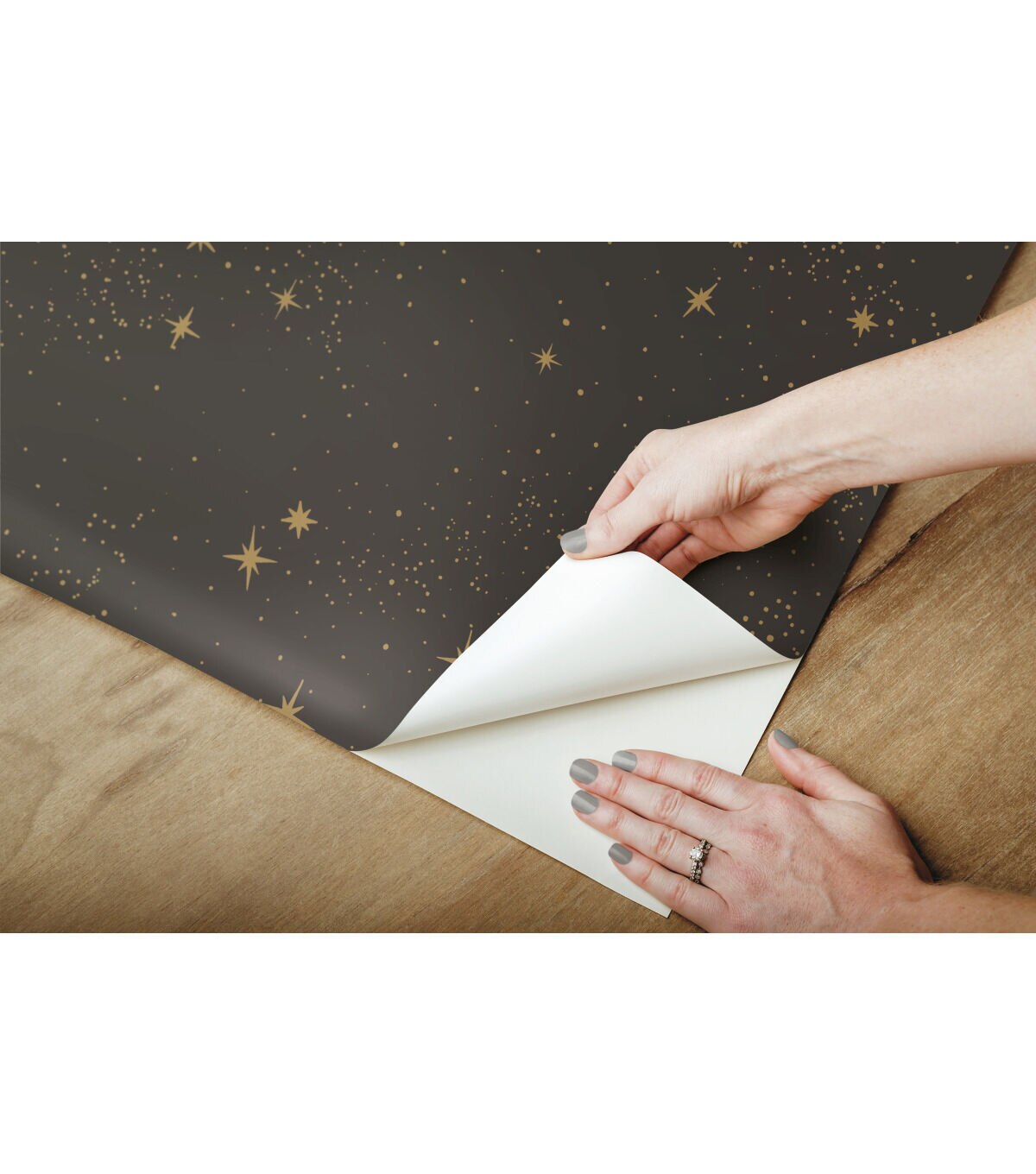 RoomMates Wallpaper Black Upon a Star