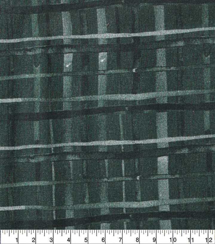 Black Plaid Quilt Cotton Fabric by Keepsake Calico