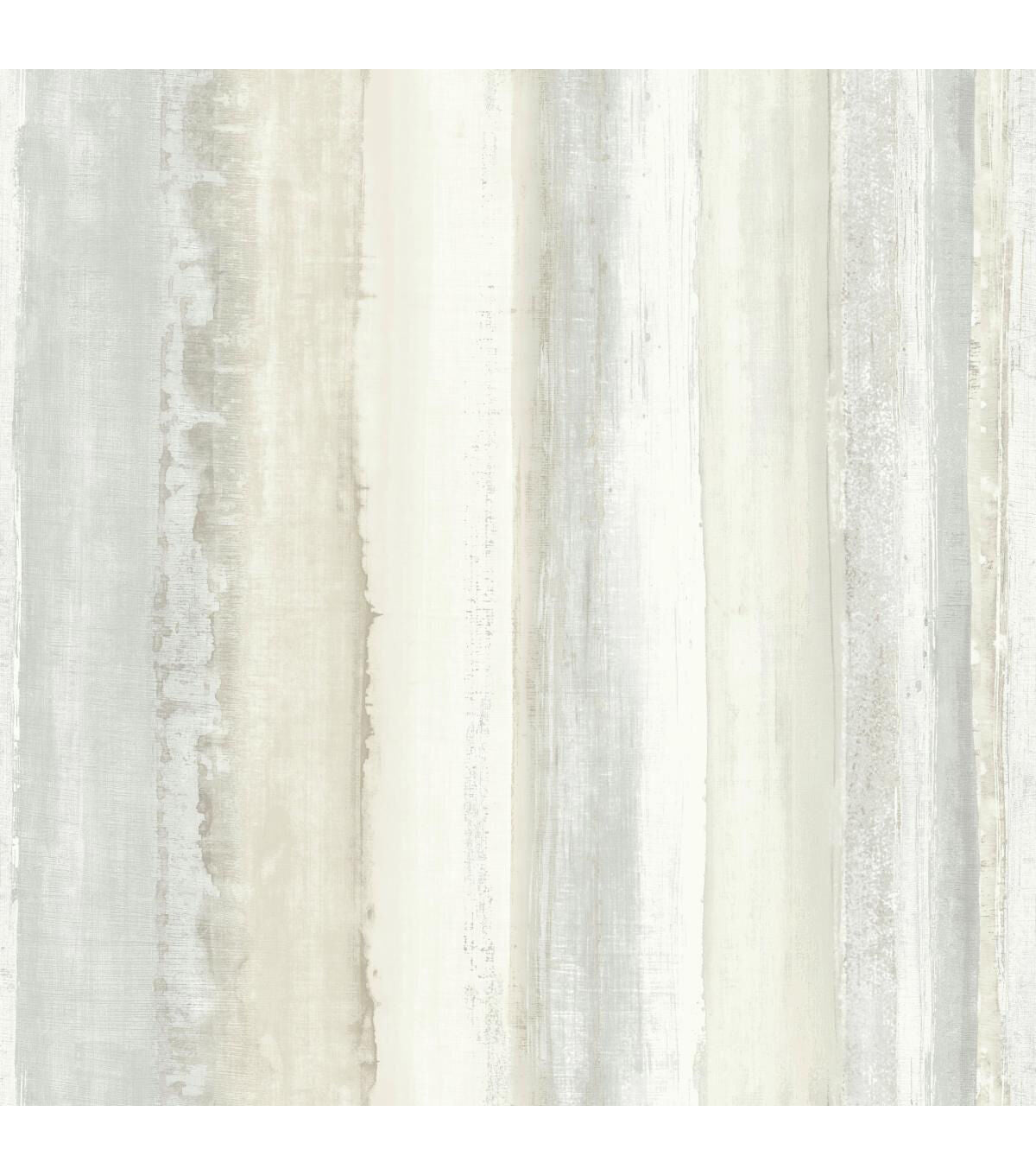 RoomMates Wallpaper Tan Watercolor Stripe