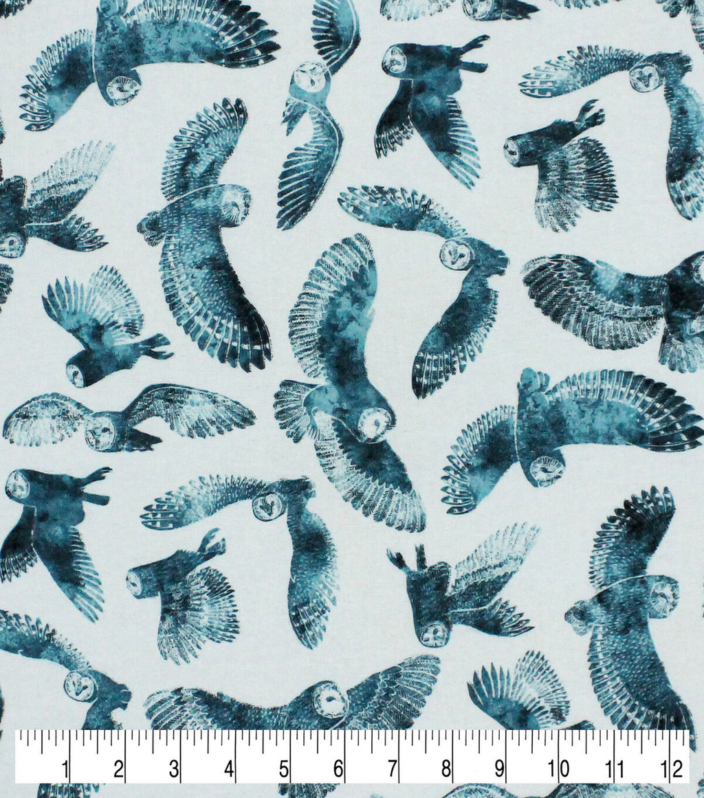 Snow Owls Super Snuggle Flannel Fabric