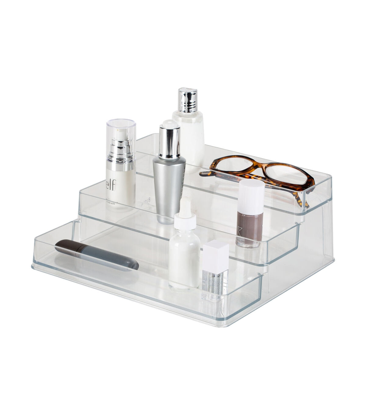 Simplify 9 x 4 Clear 3 Tier Cabinet Organizer