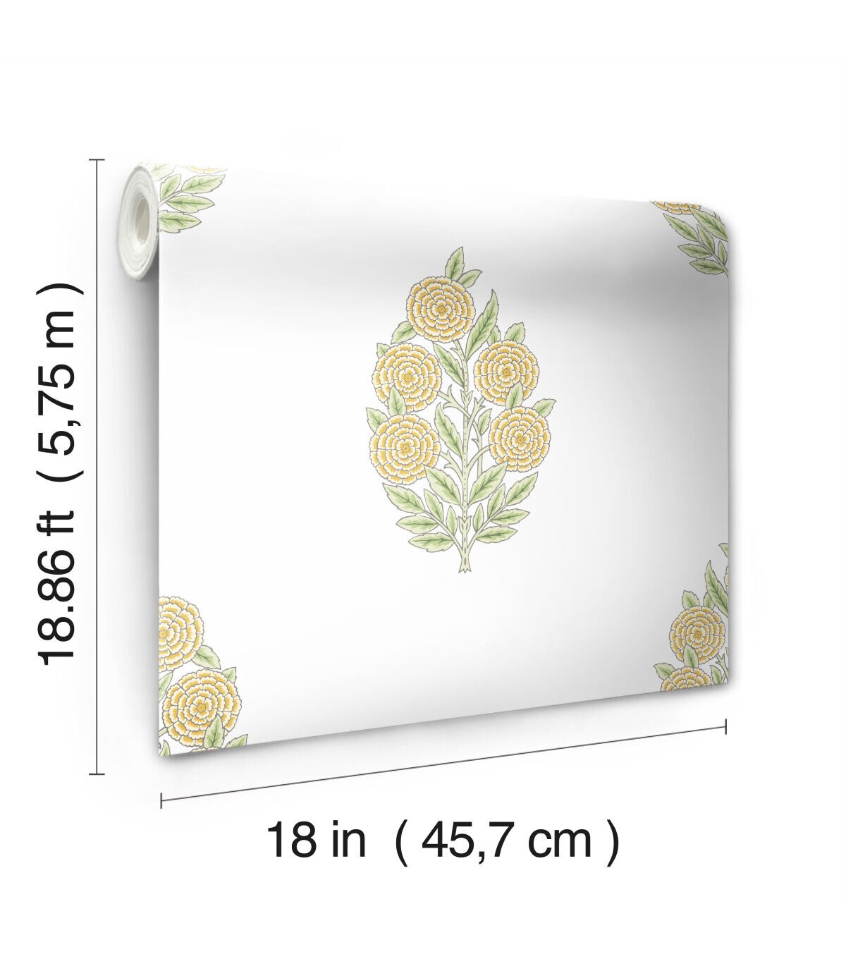 Tamara Day Dutch Floral Peel & Stick Wallpaper By Roommates