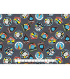 Space Badges Super Snuggle Flannel Fabric