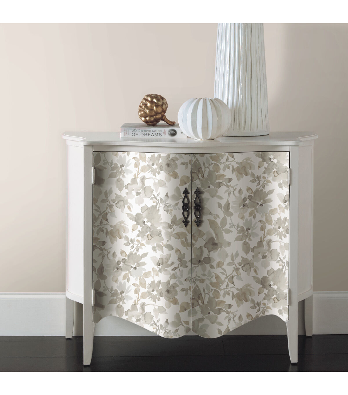 RoomMates Wallpaper Neutral Watercolor Floral