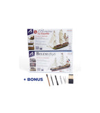 Gift Pack with Easy to Build Models and Tools: Easy Kits Ships Hermione La Fayette et Belem