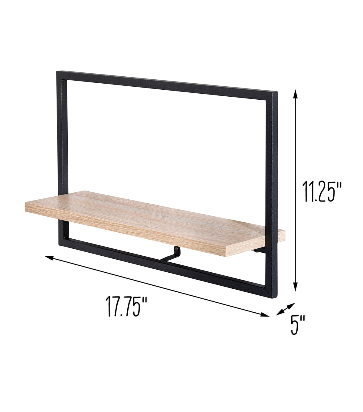 Honey Can Do 17.7 Horizontal Floating Wall Shelf
