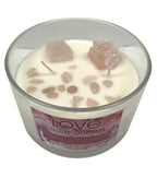 Unscented Crystal Candle Rose Quartz