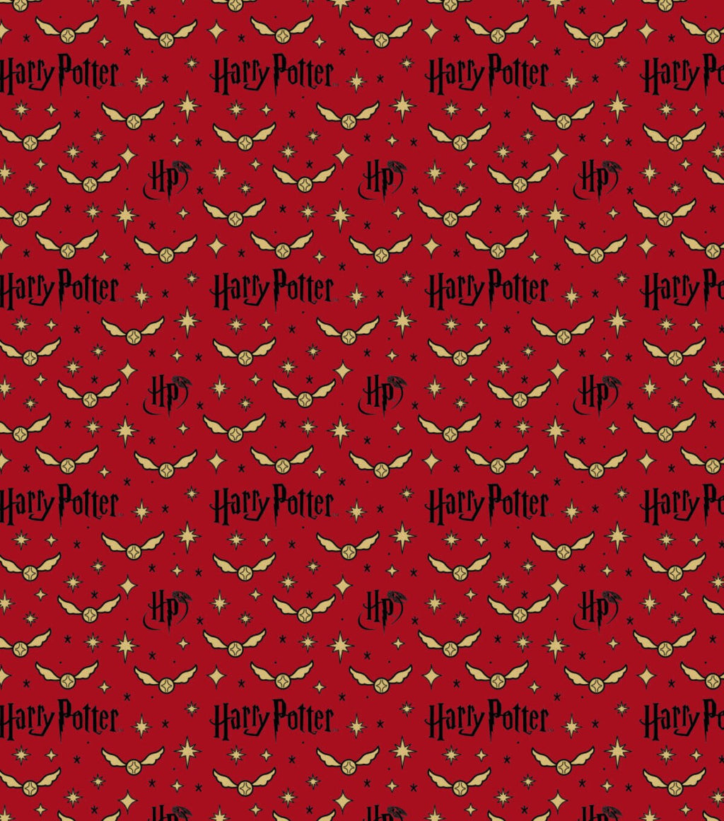 Harry Potter Cotton Fabric Quidditch Snitch