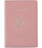 RFID Blocking Gold Lettered Passport Case